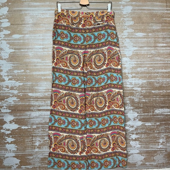 Zimmerman Relaxed Fit High Rise Straight Leg Pants Boho Preppy Western Womens S - Picture 5 of 7